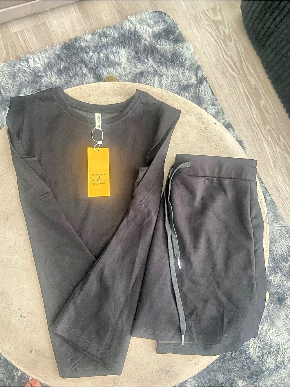 Two-Piece Black Lounge Set NWT